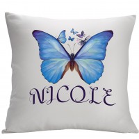 Monogramonline Inc. Personalized Butterfly Decorative Cushion Cover MOOL1073